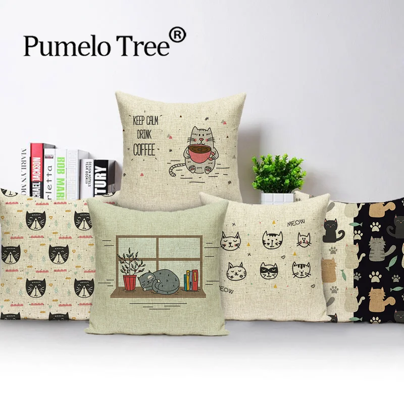 Наволочка в виде кошки украшения для дома наволочка детской подушки Наволочки