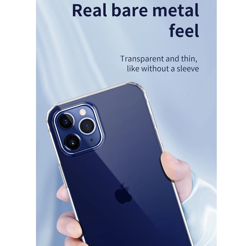 

TOTU Phone Case for Apple iPhone 12 Pro Max Transparent Case for iPhone 12 12Pro 12mini Clear Soft Case Phone Protective Cover