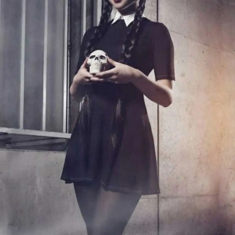 Готический панк Хэллоуин фестиваль Вечерние Платья повседневные милые Питер Пэн