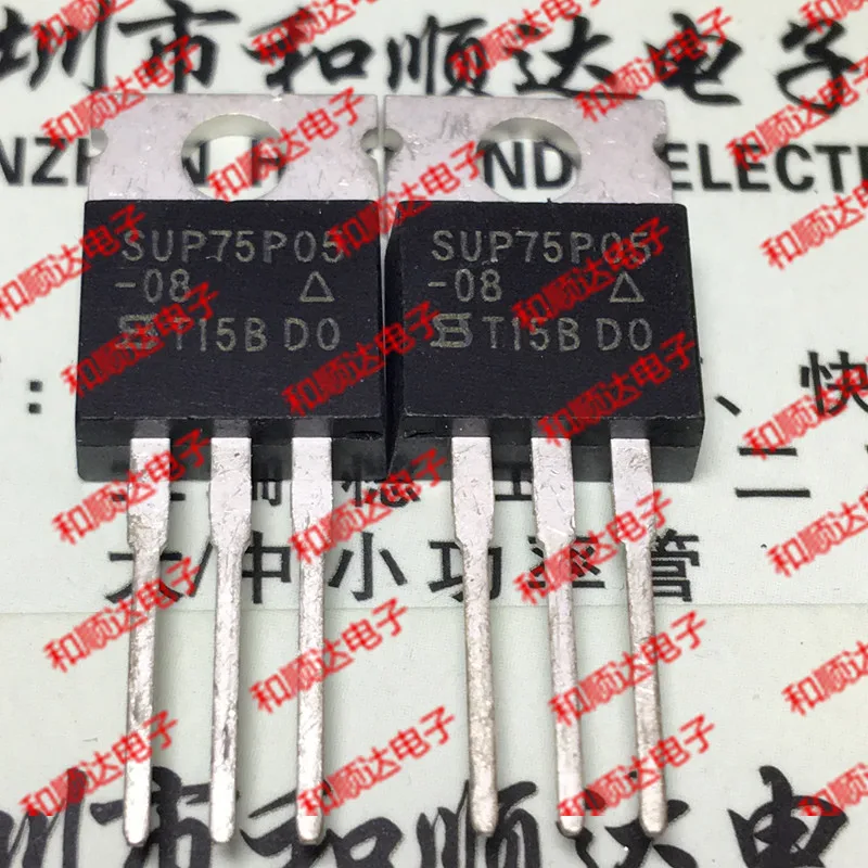

10 шт./лот SUP75P05-08 new stock TO-220 -55V -75A