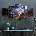 5 шт. персонажи игры World of Warcraft II WoW, HD печатные плакаты, картина маслом на холсте для домашнего декора
