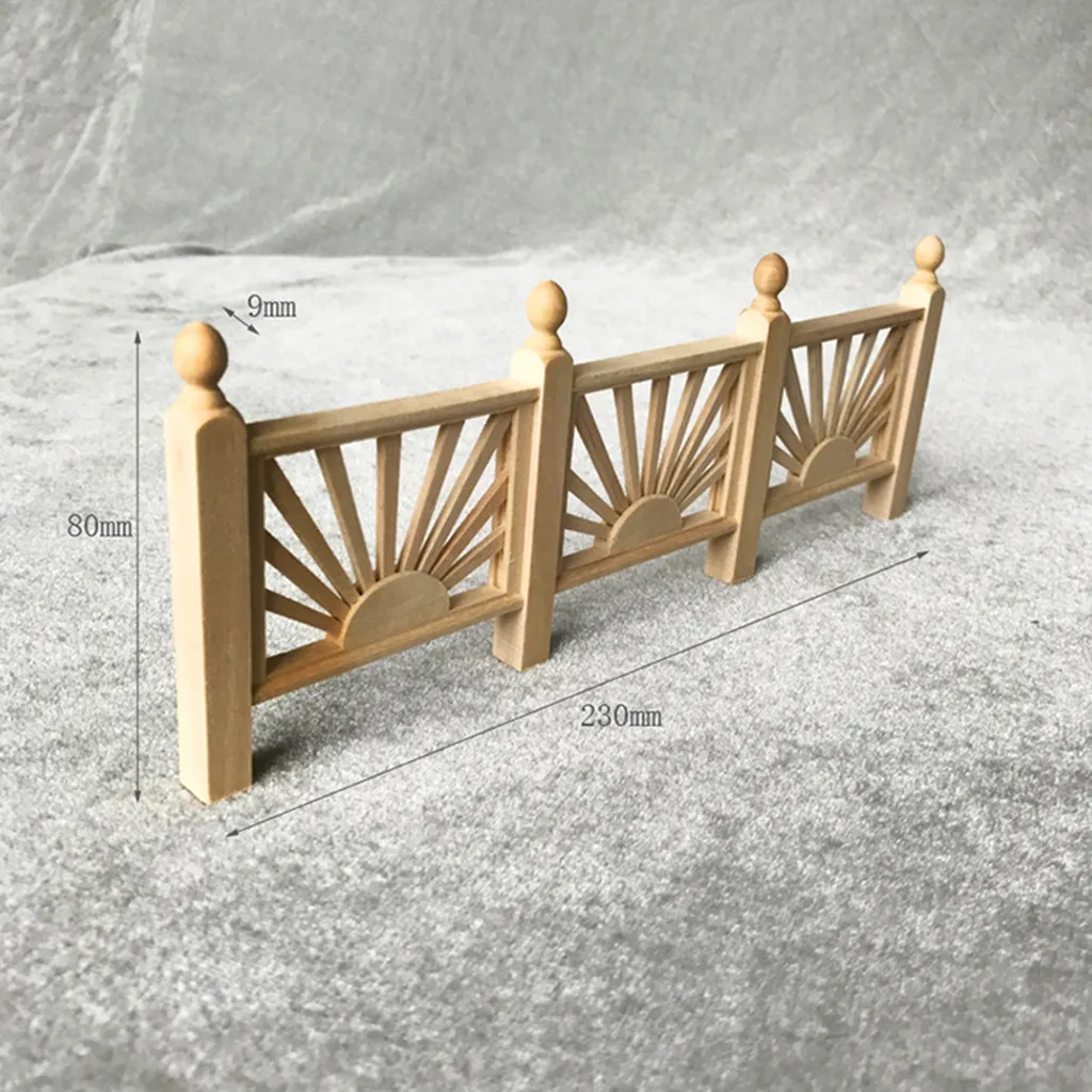 Миниатюрный домик для кукольного забора модель поручня миниатюрный кукольный