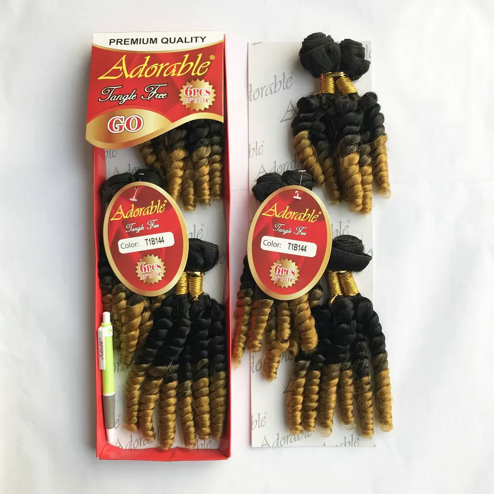 Adorable Full Packet Synthetic Hair Weaving Loose Wave 6 In 
