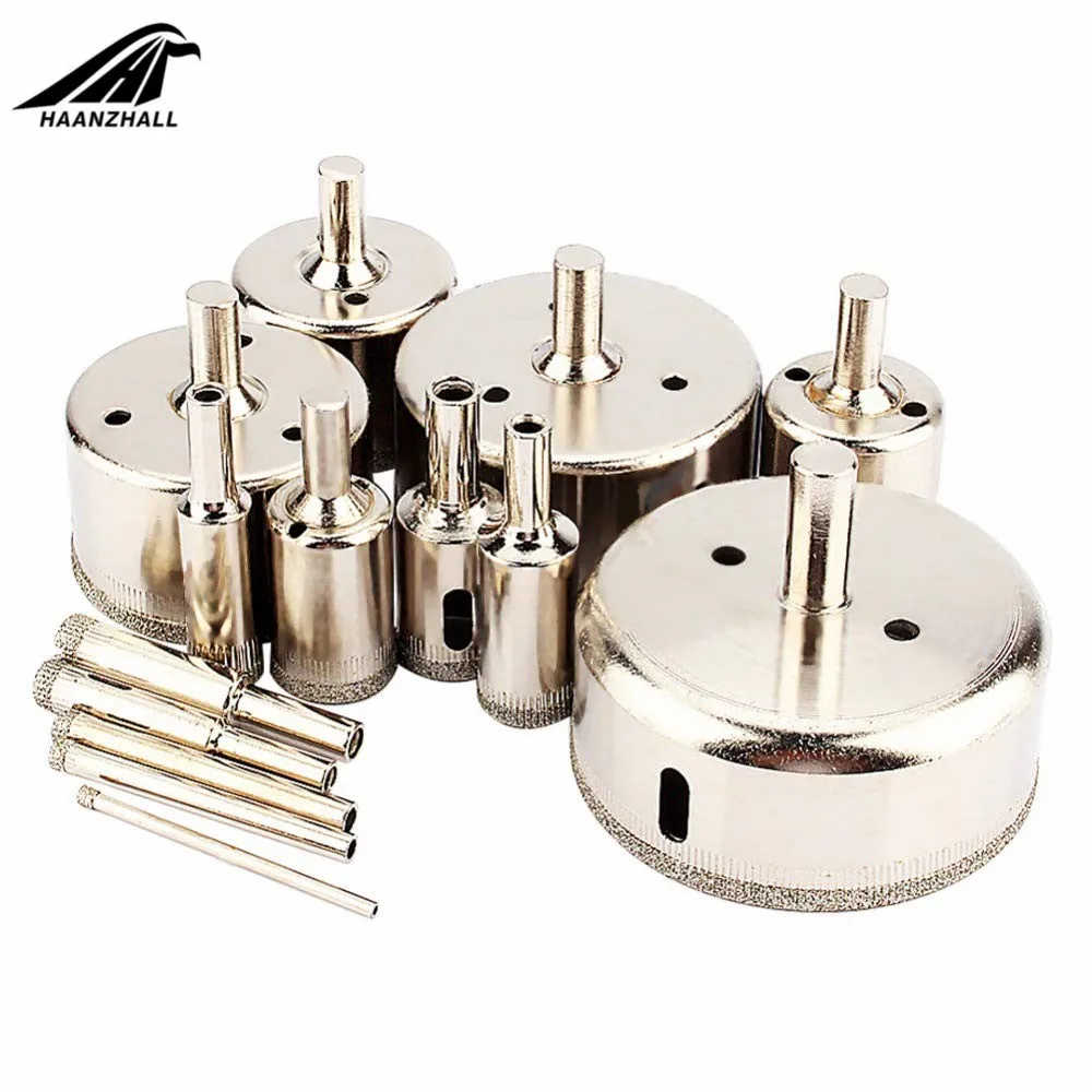 Алмазное сверло для керамики фарфора стекла мрамора отверстий 14 шт./компл. 3-70 мм |