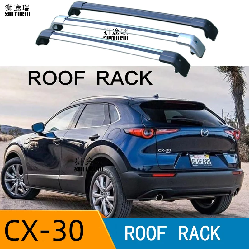 SHITURUI 2Pcs Roof Bars for MAZDA - CX-3 CX-30 SUV 2020+ Aluminum Alloy Side Bars Cross Rails Roof Rack Luggage Carrier