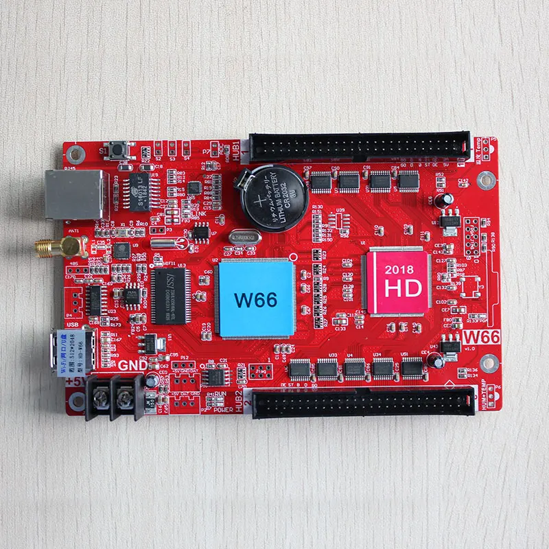 Huidu W66 async Wi-Fi плата управления заменяет HD-E66 для помещений на открытом воздухе