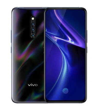Черный Мобильный телефон Vivo X27 Pro Snapdragon 710 Android 9,0 6," ips 2460X1080 8 Гб ram 256 ГБ rom 48.0MP подъемная камера - Цвет: Черный