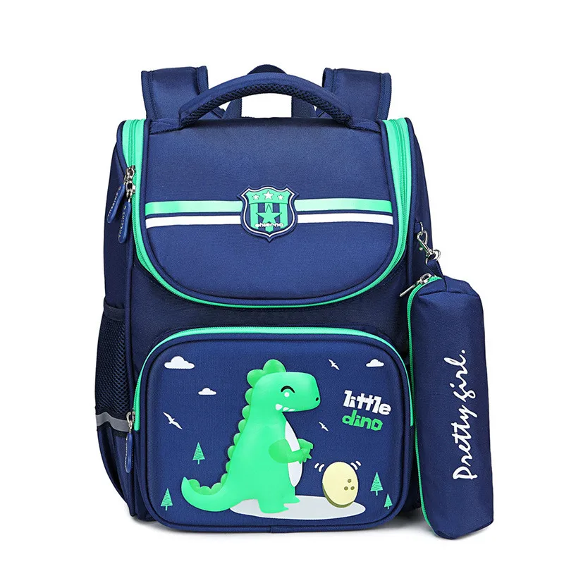 2021 NEW school bag for boys girls children orthopedic backpack kids cartoon print Nylon waterproof book bag primary school bags