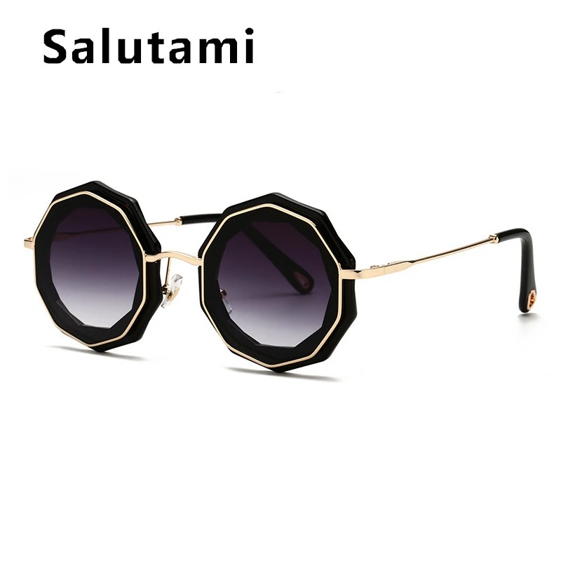 Очки солнцезащитные женские многоугольные круглые брендовые Элегантные