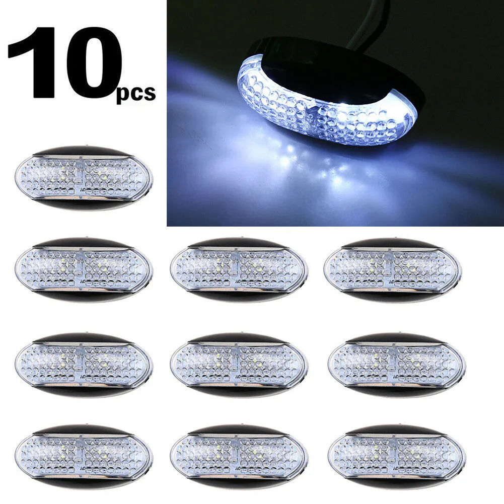 

1.18inch Car Side Light 1.5w 10V-30V 10pcs Accessory Black + Clear Clearance Lamp Durable