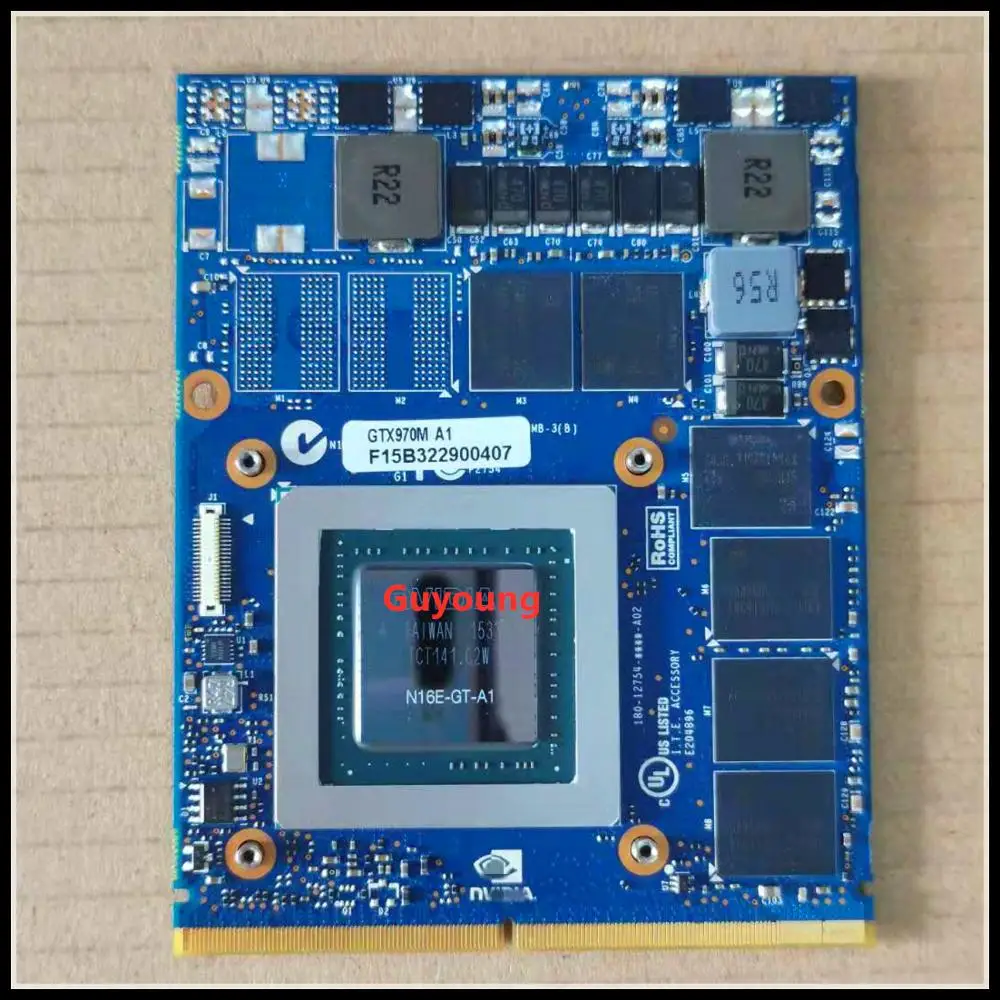 Оригинальная Видеокарта GTX 970M GTX970M 6 ГБ VGA для ноутбука MSI 16F3 16F4 1762 1763 GT60 GT70 gt 780dx GT780DX
