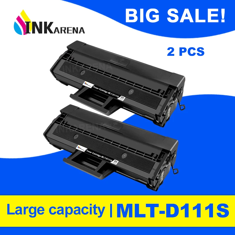INKARENA 2 шт. mlt d111s MLT D111S 111S D111 черный тонер картридж совместимый для samsung M2070 M2071FH M2020