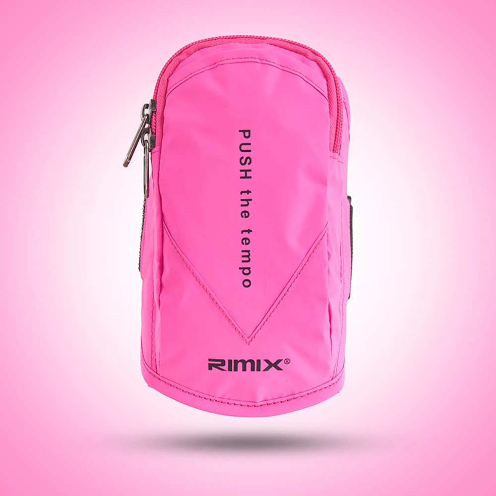 Женская сумка для бега с повязкой на запястье большая емкость светоотражающая