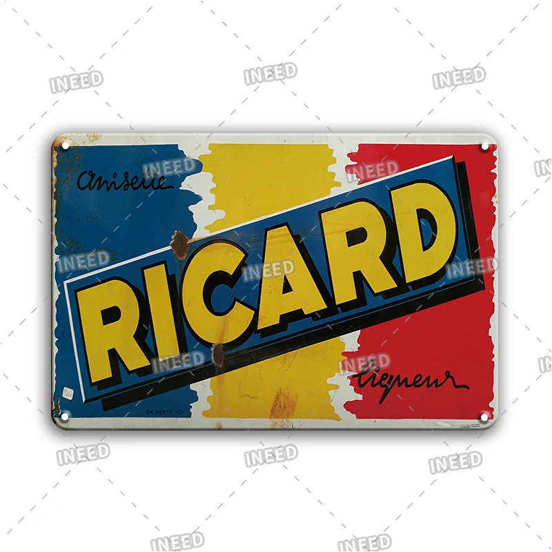 New Arrival Beer Brand Metal Plate Sign Vintage Kitchen Bar Decor Plaque Cartel Retro Ricard Tin Poster Cast Iron Signs |