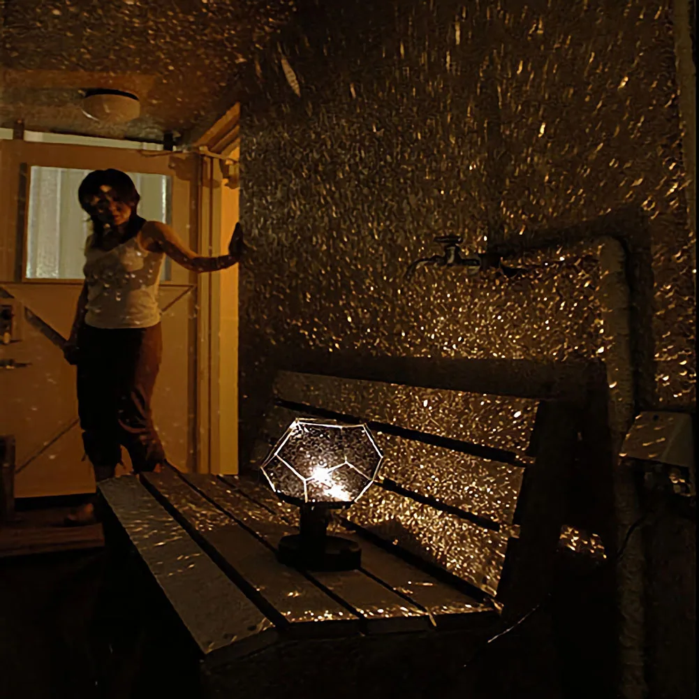 DIY Романтический планетарный Звездный многоугольный проектор светодиодный