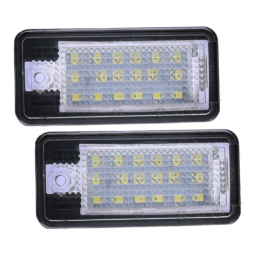 Светодиодсветодиодный ламсветильник Canbus 12 В для номерного знака Audi A3 S3 8P A4 S4 B6 B7 A6