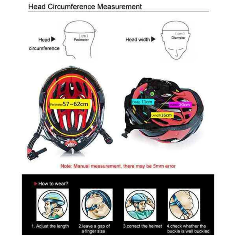 

Magnetic Goggles Bicycle Helmet LED Light Bike Helmet Riding Mountain Road Integrally Molded Cycling Protective Helmet XA100Q