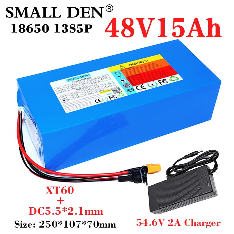 

Аккумулятор литиевый 48 В, 15 Ач, 18650, 15000 p, 1000 мАч, 54,6 Вт