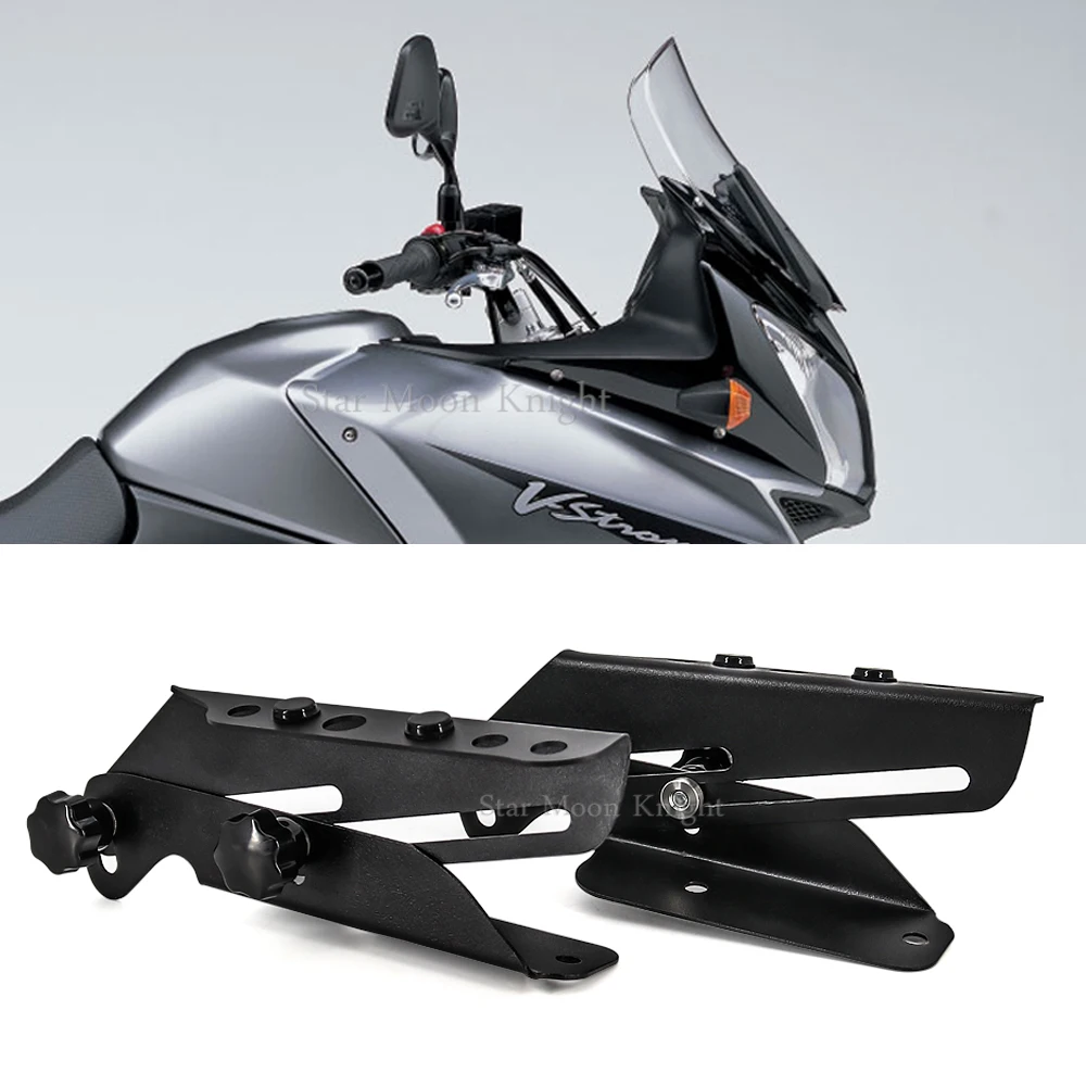 Motorcycle Windshield Screen Adjusters Support Holder Windscreen Bracket Kits For Suzuki Vstrom DL1000 V-Strom DL650 DL 650 1000