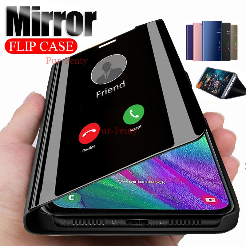 Чехол-подставка для samsung galaxy a50 a70 a30 a40 модный зеркальный флип-чехол sumsung galax a 50 40 70 30