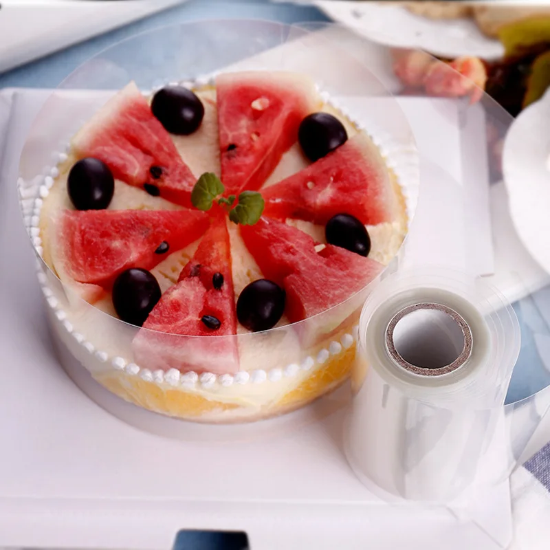 Прозрачный муссовый торт край обёрточная бумага десерт окружающий жесткий