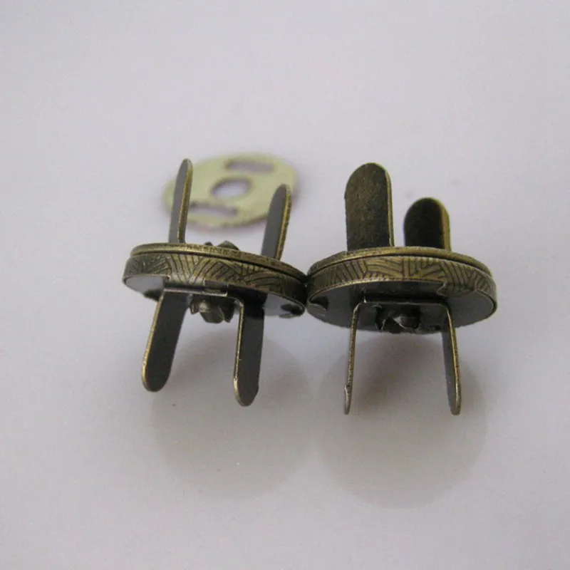 50 компл./Лот черный и бронзовый тонкий мощный магнитный застежка для сумочки