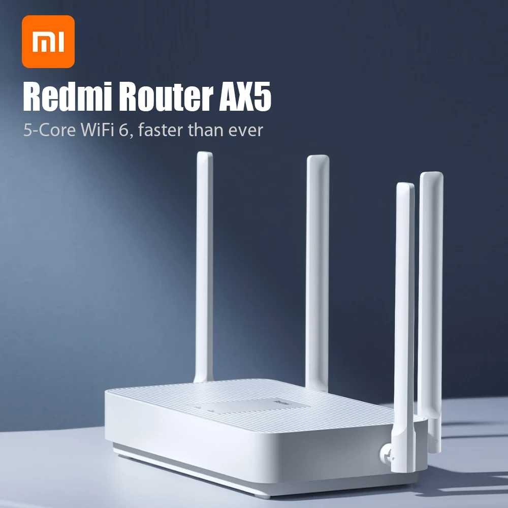 Xiaomi Redmi маршрутизатор AX5 Wi Fi с 6 ю сетчатыми Gigabit 1200 Мбит/с 2 4 г/5 0 GHz Dual Беспроводной