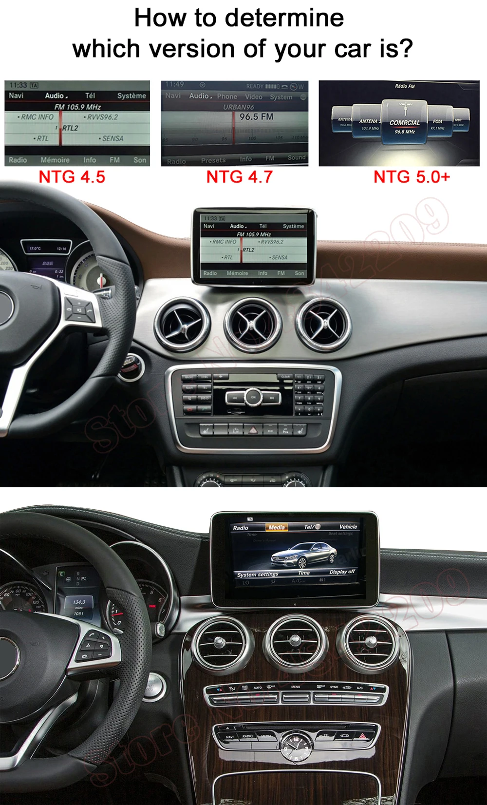 Интерфейсный модуль радио экрана для Mercedes-Benz GLE GLS W166 X166 NTG5 автомобильный Apple Carplay