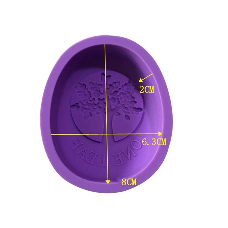 Силиконовые формы для мыла овальные счастливого дерева 3D ручная работа