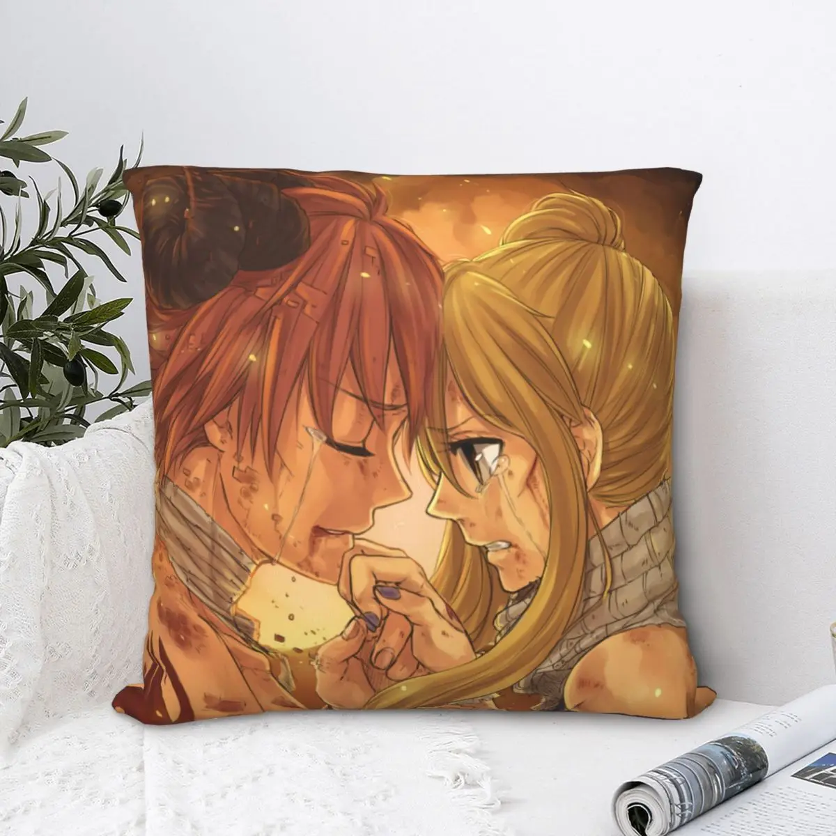 

Hurt Throw Pillow Case Fairy Tail Etherious Magic Comics Short Plus Cushion Covers For Home Sofa Chair Decorative Backpack