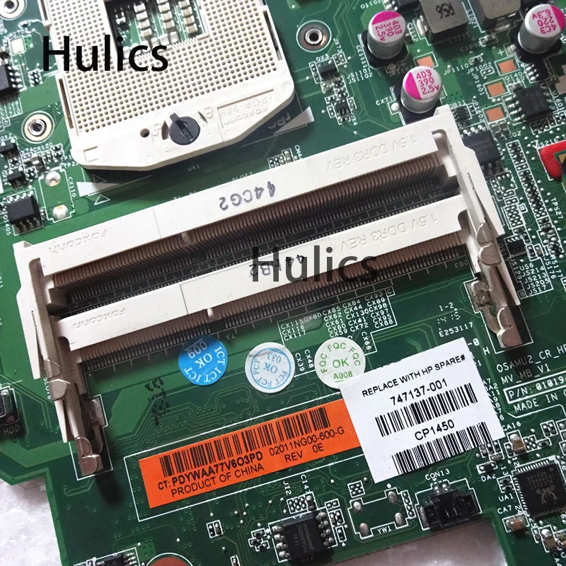Материнская плата Hulics 747137-501 747137-001 для ноутбука HP Touchsmart 15-D 250 G2 материнская HM77