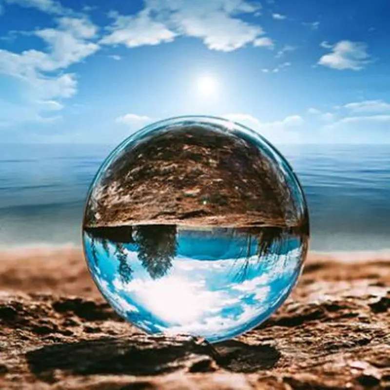 

A Clear Glass Crystal Ball Healing Sphere Photography Props Gifts 30-50mm x 1 Transparent Gifts Crystal Balls