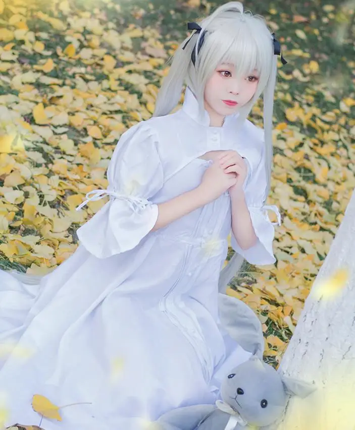 Белое платье Yosuga no Sora Kasugano косплей-костюм |