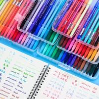 122436 color gel pen monami plus 3000 penkorean stationery 0 4mm fiber tip art markers diary diy supplies gift writing drawing