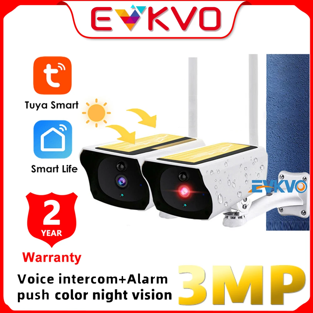 

Беспроводная уличная камера видеонаблюдения с солнечной панелью, 1080P