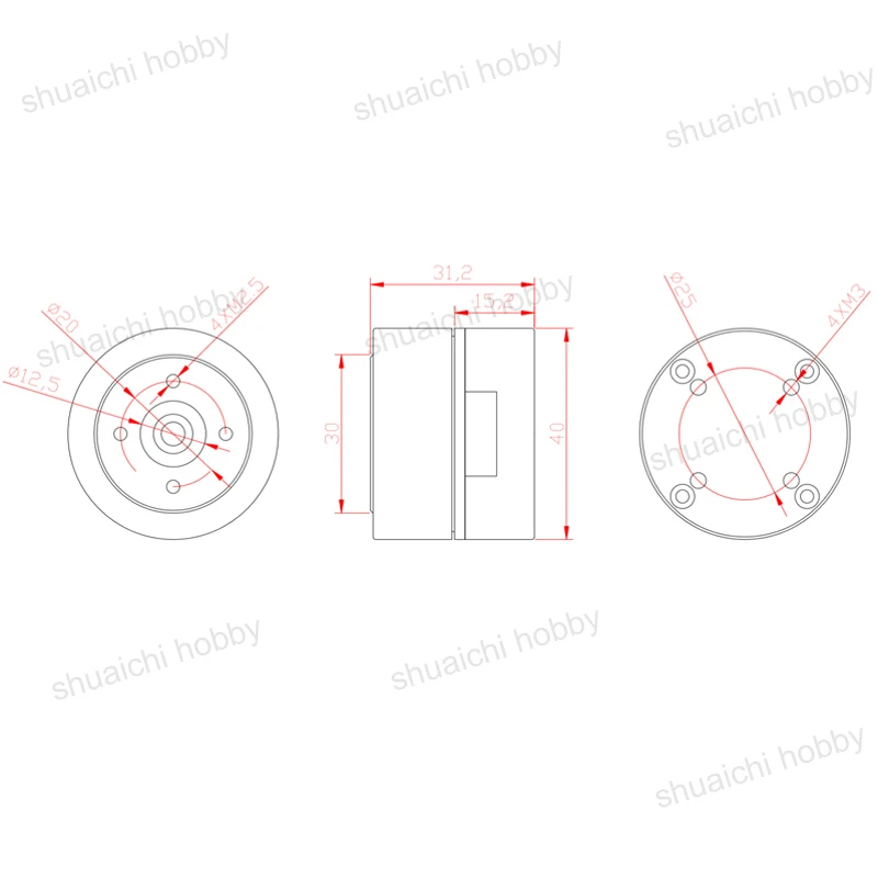 

1PC DIY Robot Joint HT-S-3510 DC Brushless Servo Motor with RS485 Driver Low Pressure Large Torque 14bit Encoder 12v Parts