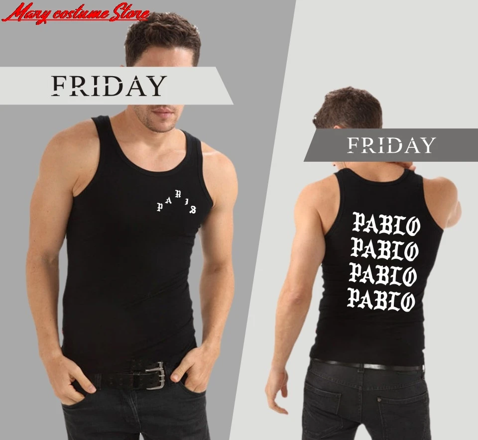 I Feel Like Paul Pablo Kanye West Printing Cotton Coat Men Summer Sleeveless Tank Tops 2019 Hot Trend Casual Clothing Vest | Мужская