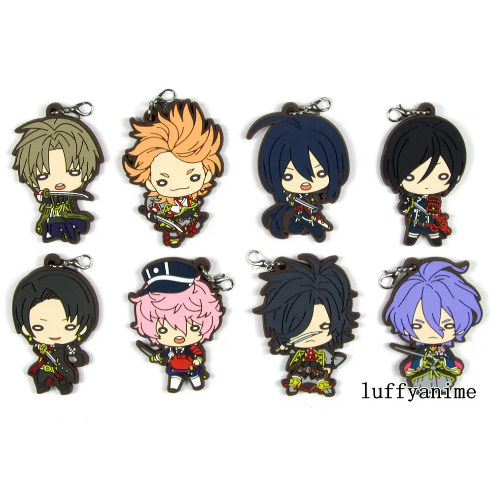 Katsugeki Touken Ranbu резиновая подвеска талисман Kashuu Heshikiri Hasebe Акита аниме аксессуары