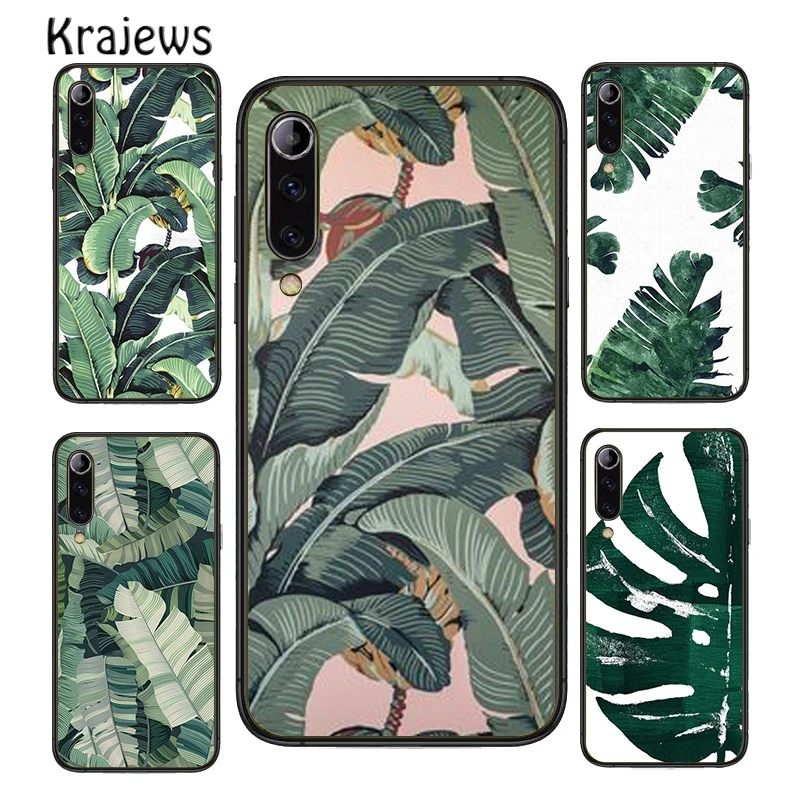 Чехол для телефона с тропическими листьями бананом Huawei P10 P20 P30 P40 Mate 20 30 40 Pro Lite P Smart