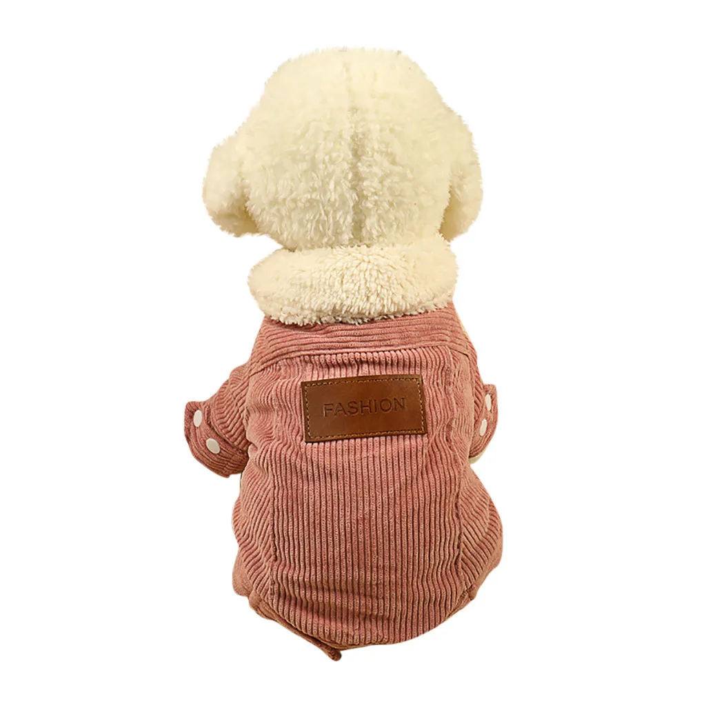 Футболка для собак Однотонная одежда кашемировая Вельветовая теплая куртка