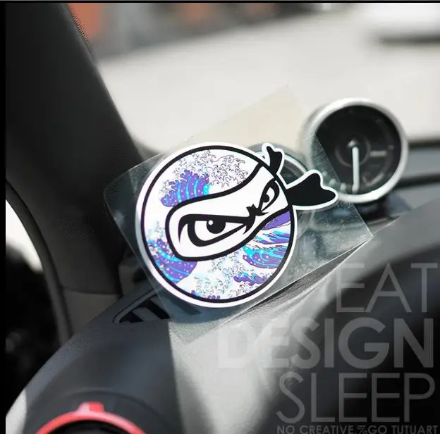 ReflectiveThe волна канагава ниндзя Стикеры JDM маньяк японский мотоцикл Виниловая