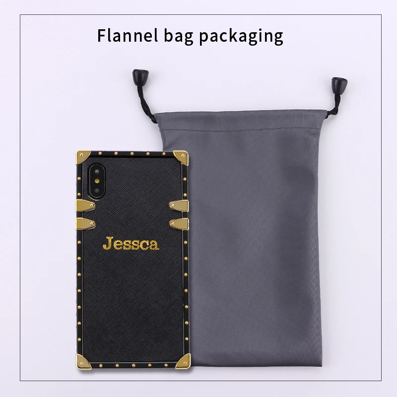 Кожаный чехол-багажник с ремешком Золотистый металлический чехол для iPhone 12 11 Pro 6S