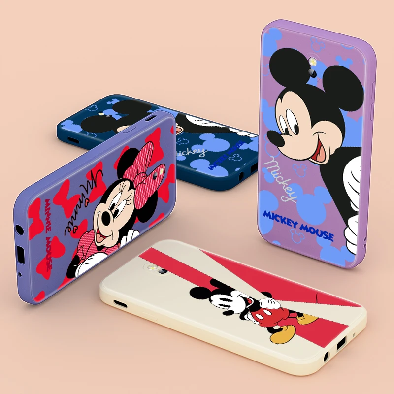 

Mickey Minnie Couple Cute For Samsung Galaxy J7 J6 J5 J4 J3 J2 Pro Plus Prime Ace 2018 2017 Liquid Silicone Soft Phone Case