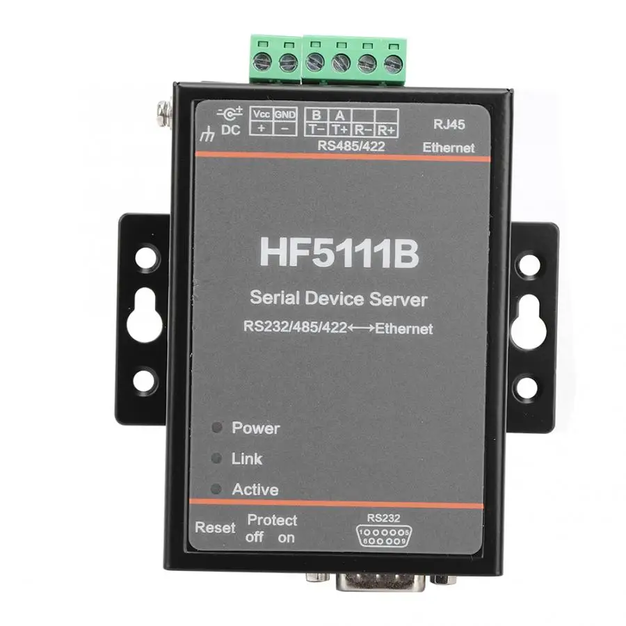 Connettori Elettrici HF 5111B последовательный сервер 3 в 1 RJ45 RS232/RS485/RS422 к Ethernet DTU|Терминалы| |