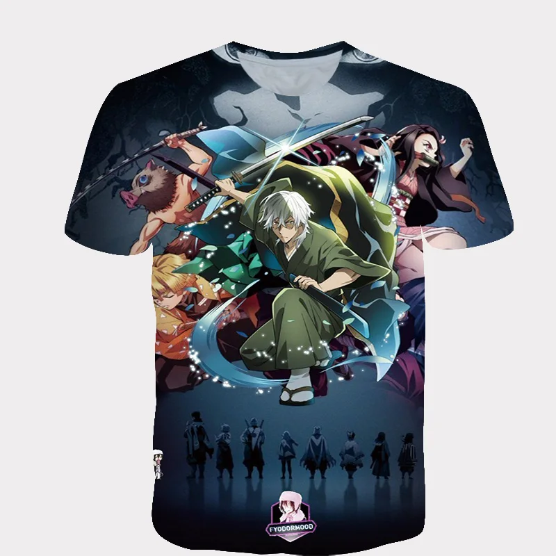 2020 Детская футболка с 3D принтом воина из мультфильма модная летняя детская