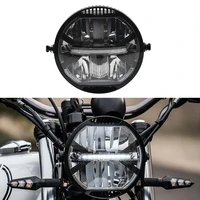 motorcycle led headlight assembly for aprilia cr150 monster 696 retro motorbike custom front headlamp e8 approval new design