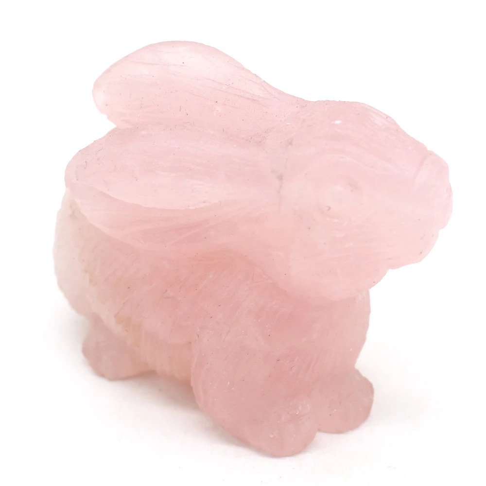 Hot Sale Natural Stone Decoration Rabbit-Shaped Artificial Small Ornament Bed-Room Garden Office Desk Mini Ornaments