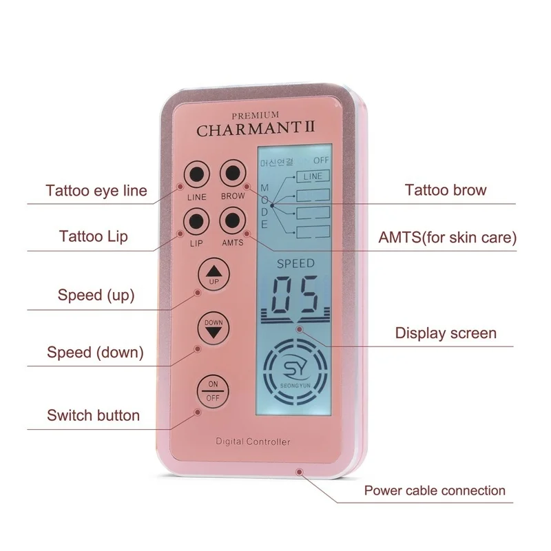 Original Tattoo Machine Kits Digital Rotary Tattoo Machine Pen Set Eyebrow Lip Permanent Makeup Pen Kits Supplies for Body Art