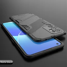 For OPPO Reno6 4G Case Reno6 4G Cover Shockproof Silicone Armor PC Stand Full Protective Phone Bumper For OPPO Reno6 Pro Plus Z