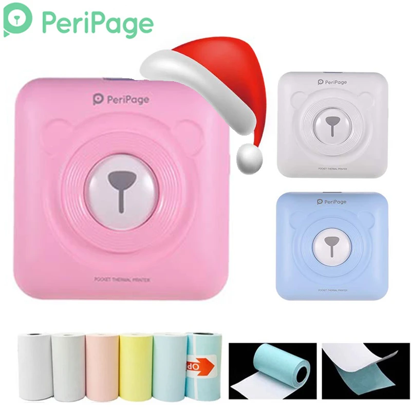 PeriPage Мини Портативный Bluetooth фотопринтер Карманный Термопринтер для мобильного телефона Android iOS Windows